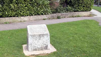 Stone at Balloon Corner.